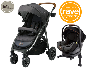 Joie mytrax flex signature  2 в 1 коляска + комплект автокресло Joie i-Level signature