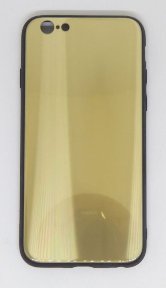 Защитная крышка iPhone 6/6S Plus зеркальная золотистая