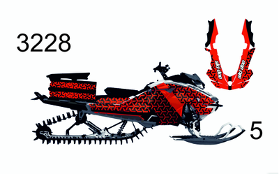 Наклейки на снегоход GEN4 G4 SKI DOO summit 2017 - 2021 #3228