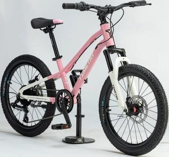 Велосипед TT277/ 7скоростей 20" Розовый рама 10,5"