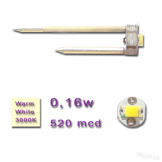 Светодиод PixLED для панелей PixBOARD, белый тёплый (3000К), 0,16W (520mcd)
