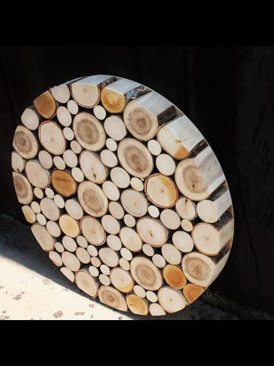 панно из пеньков