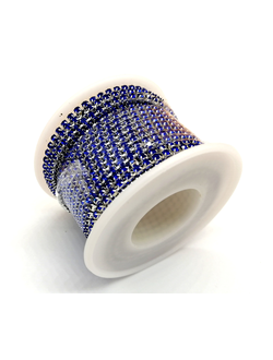 Стразовая цепочка, SS06 цвет Sapphire (10 метров)