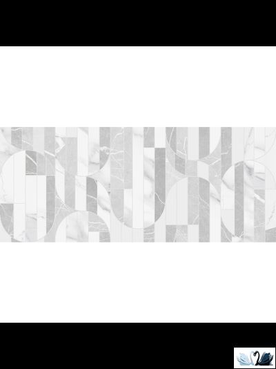 Плитка Gracia Ceramica Modello white wall 02 25x60 с орнаментом