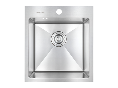 Мойка из нержавеющей стали 43х48 ECO САТИН Amalet