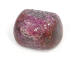 Корунд красный (рубин), галтовка, Мьянма (27*22*18 мм, 28,4 г) №27563