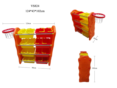 Баскетбольный щит с полками для вещей FAMILY