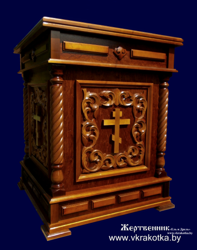 церковный жертвенник для алтаря, Великая Кракотка - "Ель и дрель"