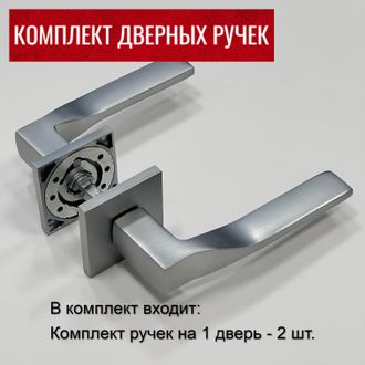 リッター Дверные ручки RUCETTI RAP 27 SLIM-S SC Цвет - матовый хром