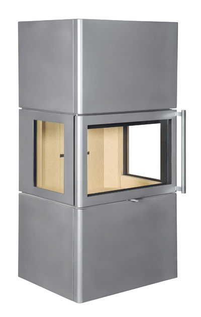 Камин Крит черный / графит, Экокамин (Россия)