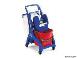 Одноведерная тележка FILMOP VEGA 1х25 л на пластиковой базе с держателем мешка