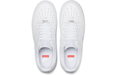 Купить эксклюзивные Кроссовки Nike Supreme x Air Force 1 Box Logo - White мужские CU9225-100