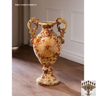 Ваза напольная &quot;Мономах&quot;, коричневая (Floor vase Monomakh)