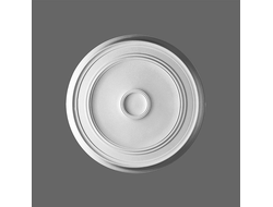 Потолочная розетка (подлюстра) с гладким профилем из полиуретана Orac Decor-Luxxus R76 диаметр 62 см