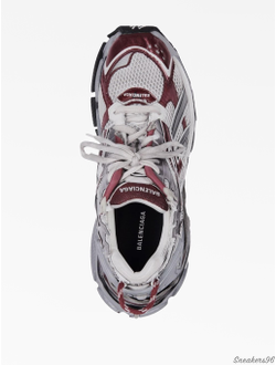 Balenciaga Runner Sneaker White Burgundy Мужские (41-45)