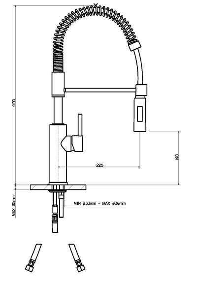 Смеситель Reginox CALDONAZZO chrome