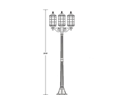 Парковые светильники BARSELONA BG3