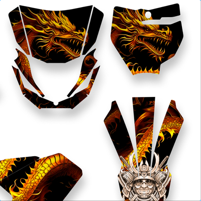 Наклейки на питбайк SSSR Core, Ataki Evolution 2023, ROCKOT RENTAL 125 Axis, Regulmoto pilot Five 2023, PRB pro #4987