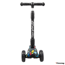Детский самокат TechTeam Tiger Print 2022 буквы