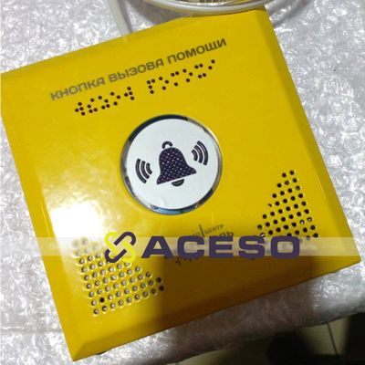Кнопка вызова помощи Тифловызов, антивандальная, с виброподтверждением, сенсорная, сталь с порошковой покраской