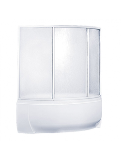 Шторка на ванну BAS Флорида 160х90 пластик Вотер