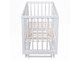 Кроватка детская продольный маятник Pituso Mirage Белый-белый