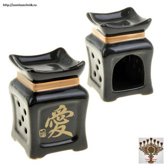 Аромалампа &quot;Иероглиф&quot;, цвет черный (Oil burner &quot;Character&quot;, black)