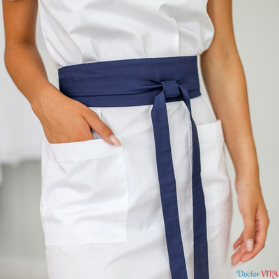 ПЛАТЬЕ DOCLIKE DL318 белое с поясом