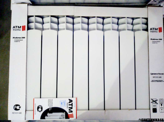 Алюминиевые радиаторы ATM Thermo Moderno 500/80 4 6 8 10 12 секций