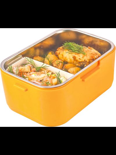 Ланчбокс с подогревом Aqua Work 12 вольт оранжевый