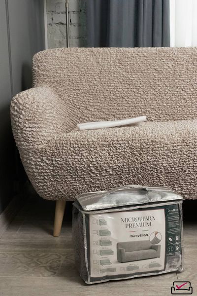 Чехол на 3х местный диван Микрофибра Бриллиант. Защита мягкой мебели от животных.