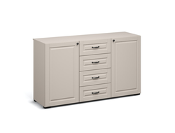 Гостиная ЛАЦИО СКАНДИ - Комод 2д4ящ Кашемир/Сканди мускат