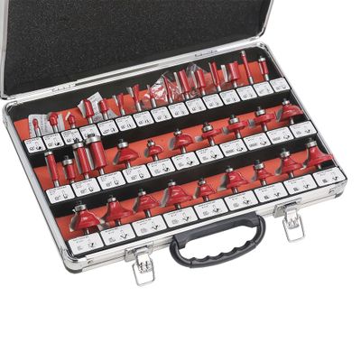 Набор из 35 фрез в кейсе (хв. 8 мм)