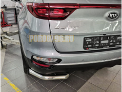 Защита заднего бампера угловая d60 для Kia Sportage 2018-2021