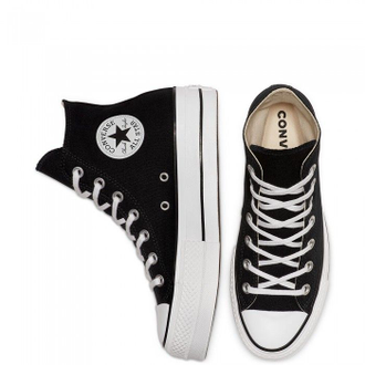 Кеды Converse Lift на платформе черные высокие