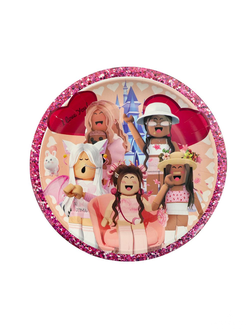 Тарелки роблокс 18см 10шт