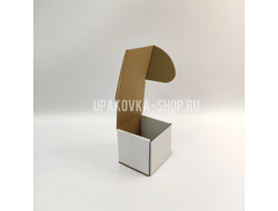 Коробка с откидной крышкой 80*80*80 мм БЕЛЫЙ