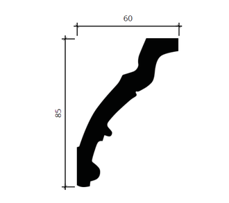 Карниз 1.50.162 - 85*60*2000мм