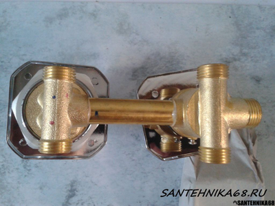 Смеситель для душевой кабины на 3 положения G3-10 G3-12 G3-14 см под резьбу