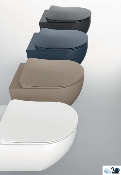 Чаша унитаза Creavit Free Antrasit FE320-00AM00E-0000 подвесная, с функцией биде, графит