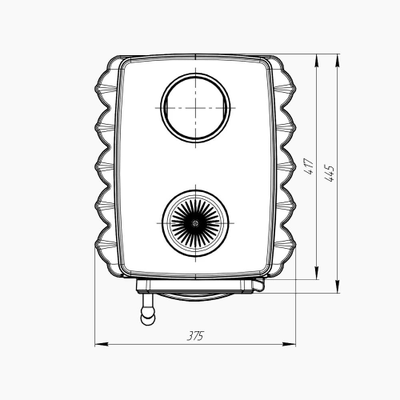 Печь отопительно-варочная Бахтинка черная до 100 м3