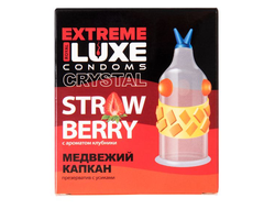 Презервативы Luxe, extreme, «Медвежий капкан», клубника
