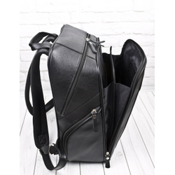 Кожаный рюкзак Cossira black (арт. 3048-01)