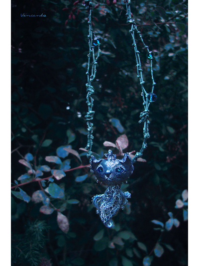 Волшебное колье "Морская Лисичка" (необычное фэнтези-украшение в морском стиле)