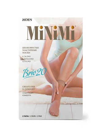 Носки женские MiNiMi Brio 40 den (2-е пары)