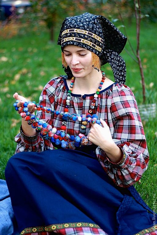 Русская народная женская рубаха "Мезенская"