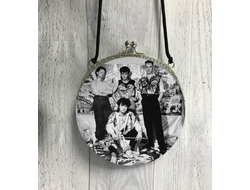 Сумочка круглая с фермуаром Кино, Виктор Цой №4