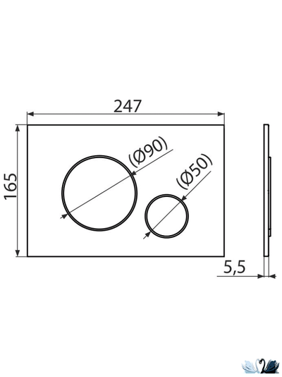 Инсталляция Alcadrain AM101/1120-4:1 RU M671-0001 SET 4v1 с хромированной клавишей смыва