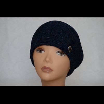 Темно - синий берет Италия Визио Vizio SA 5 B