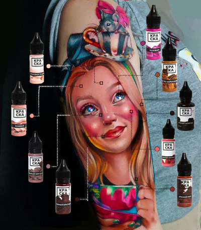 Набор от Юлия Чертвозьми Прозорова ProTeam - КРАСКА Tattoo Ink